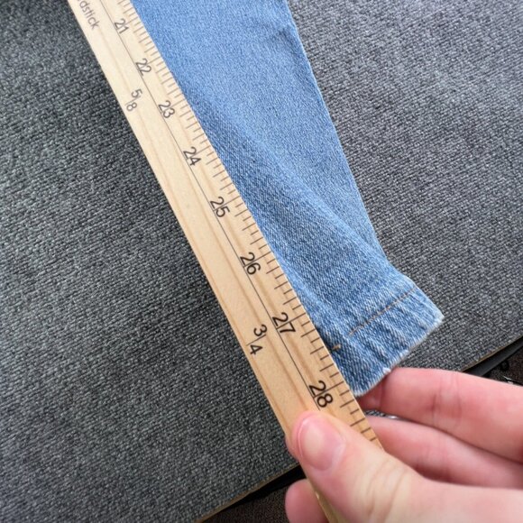 VTG Levi’s Orange Tab Women Size 10 Med Cotton Spandex Denim Jeans Slim Tapered - Picture 12 of 16